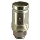 Fitting, lamphouder E14 metaal glad messingkleurig M10x1 