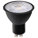 LED spot GU10 230V 7-75W 60gr zwart 3000K dimbaar