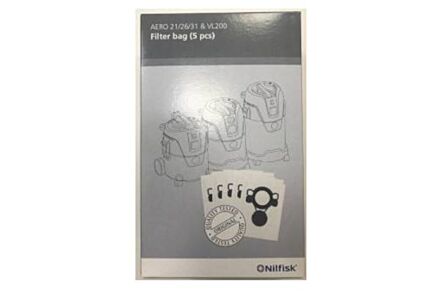 Nilfisk stofzakken fleece 5 stuks Aero 107419590