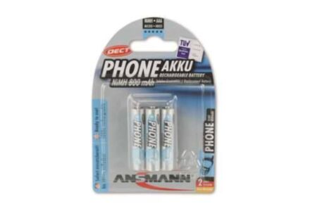 aaa 800mah maxe oplaadbare batterij micro 5030142 ansmann 3 stuks