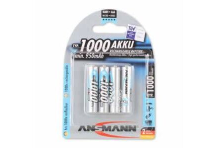 accu 1000mah aaa 5030882 ansmann oplaadbare batterij 4 stuks