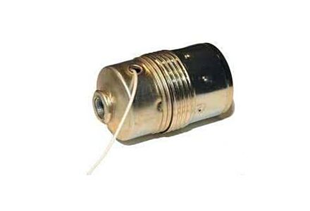 fitting e27 trekschakelaar glad buitendraad en m10x1 messing kleur 605055 aarde metaal