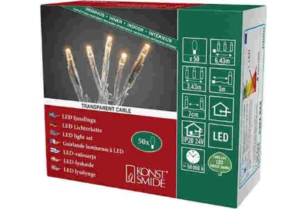 Konstsmide micro-led streng transparant 50 x led 6353-823