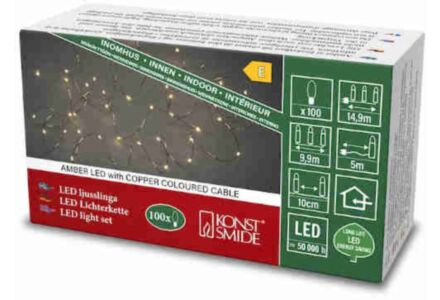 Konstsmide koper draad led verlichting 100 leds 6387-860