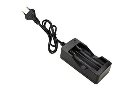 Merkloos 18650 Lader voor 2 Accu's, 3.7V