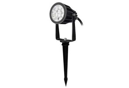 RGB-CCT LED tuinspot IP65 6W rond zwart IP66