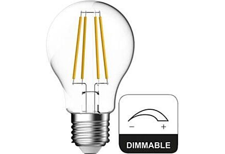 Energetic LED GLS E27 7,8W filament helder, dimbaar