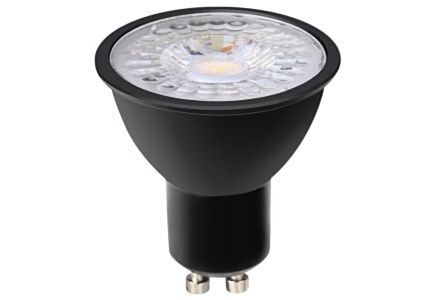 LED spot GU10 230V 3-35W 60gr zwart 3000K dimbaar
