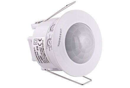 Bewegingsmelder IR inbouw plafond 360 graden plat wit