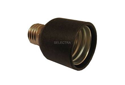 adapter e40 e27 zwart verloopfitting retro