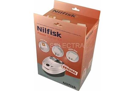 nilfisk power starterkit 107403114 kit stofzak hepafilter stofzuiger stofzakken