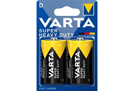 Varta Super Heavy Duty batterij D blister(2)