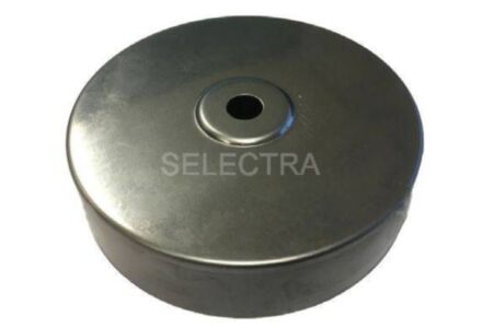 zolderkap staal metaal hanglamp 95x25mm rozet plafondkap D580/0 1 lamp